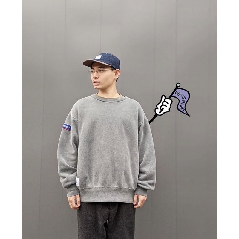 DESCENDANT DCDT 20AW HORIZON CREW NECK SWEATSHIRT 水洗長袖帽衫