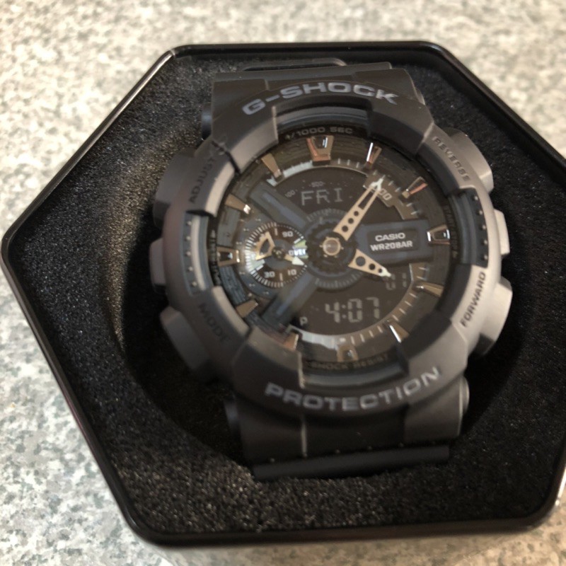 二手正品］CASIO G-SHOCK GA-110-1BDR 全黑近全新| 蝦皮購物