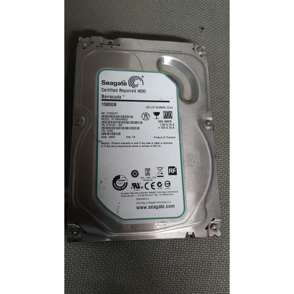 含稅 良品 希捷 1.5TB 1.5T ST1500DM003 保1個月 04H101 | 蝦皮購物