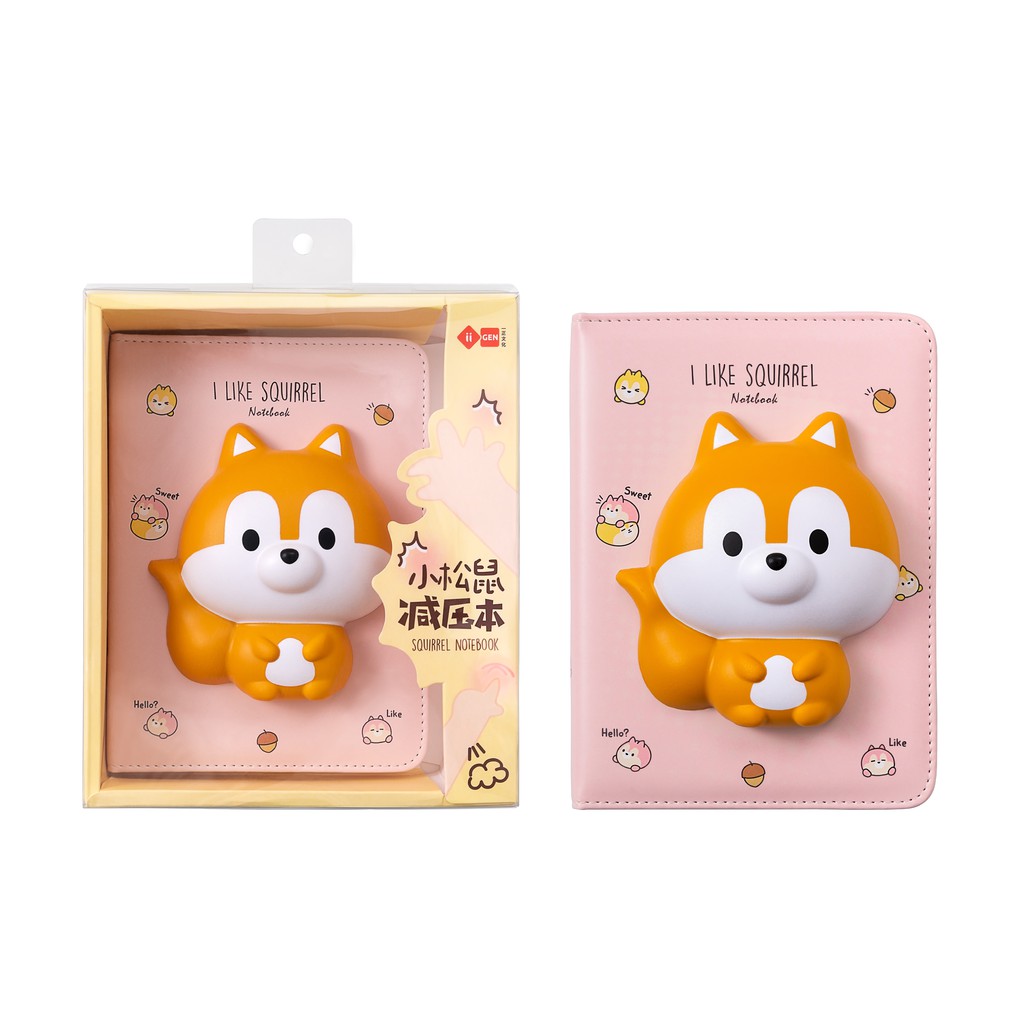 抒壓筆記本NB-2401 兔子/獨角獸/柴犬/恐龍動物造型筆記本減壓本