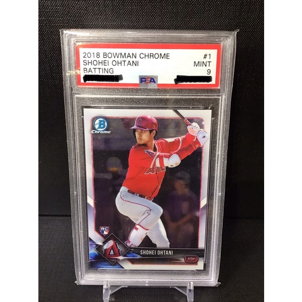 【MLB球員卡】2018 Bowman chrome #1 Ohtani Rc 大谷翔平 PSA9 新人 棒球卡 天使隊