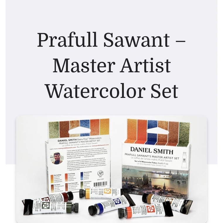 Daniel Smith Prafull Sawant 285610389 美國 丹尼爾史密斯 大師級水彩 5ml 6色 | 蝦皮購物