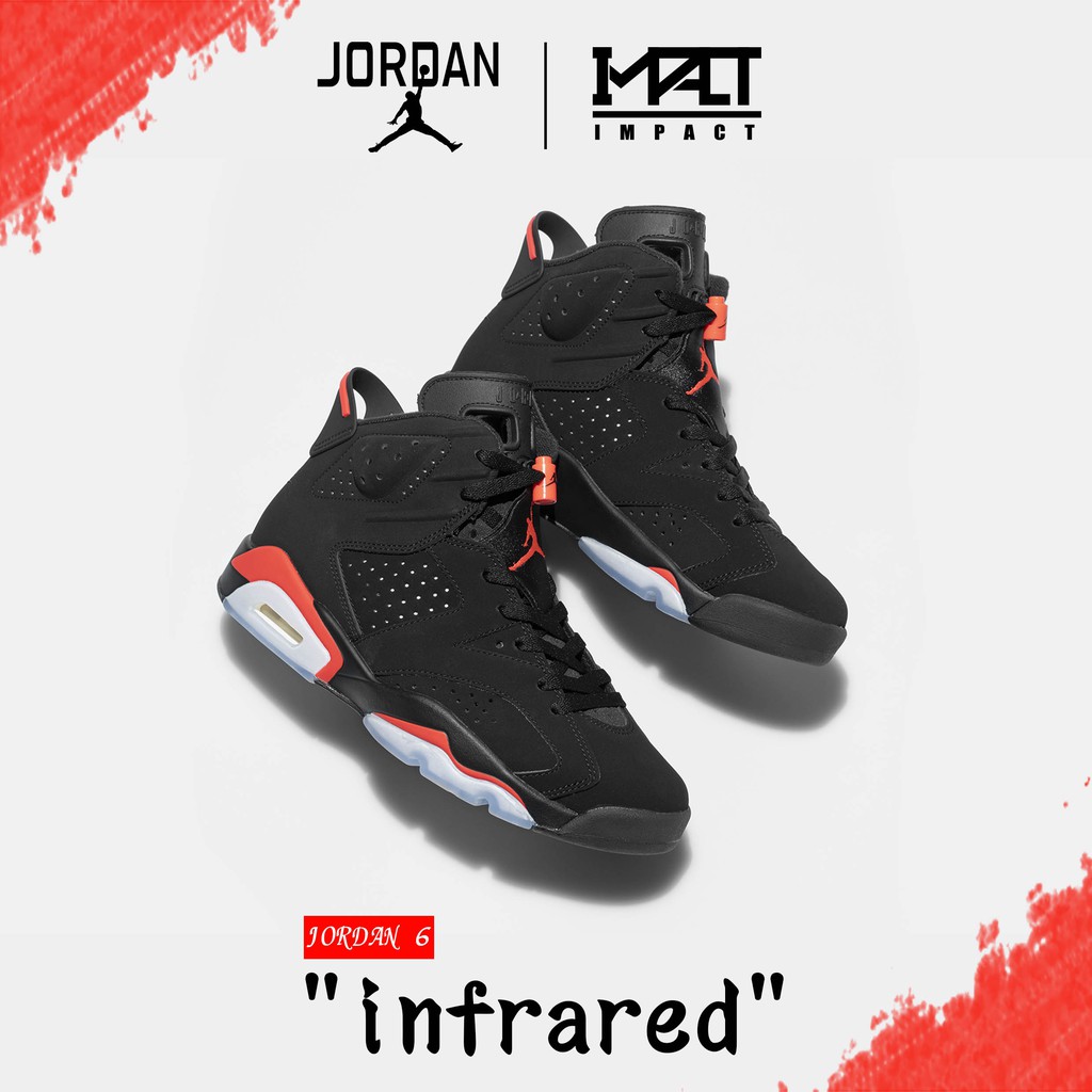 Air Jordan 6 Black Infrared AJ 6代 黑 紅 喬丹 384664-060 IMPACT