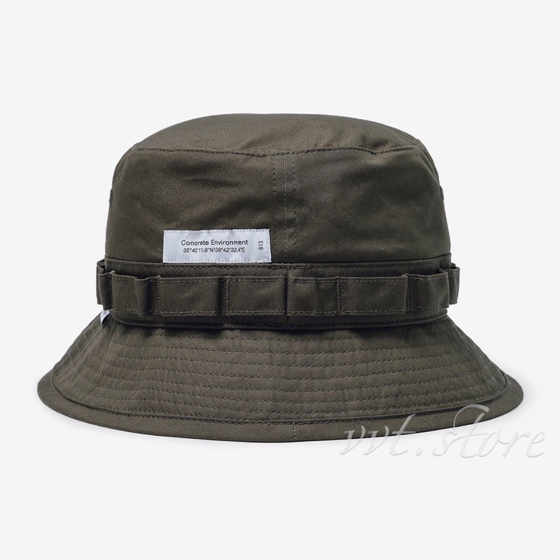 帽子 Wtaps 21SS JUNGLE/HAT/COTTON.WEATHER Double Taps Wtaps 21Ss Jungle Hat Cotton.Weather 01 Black