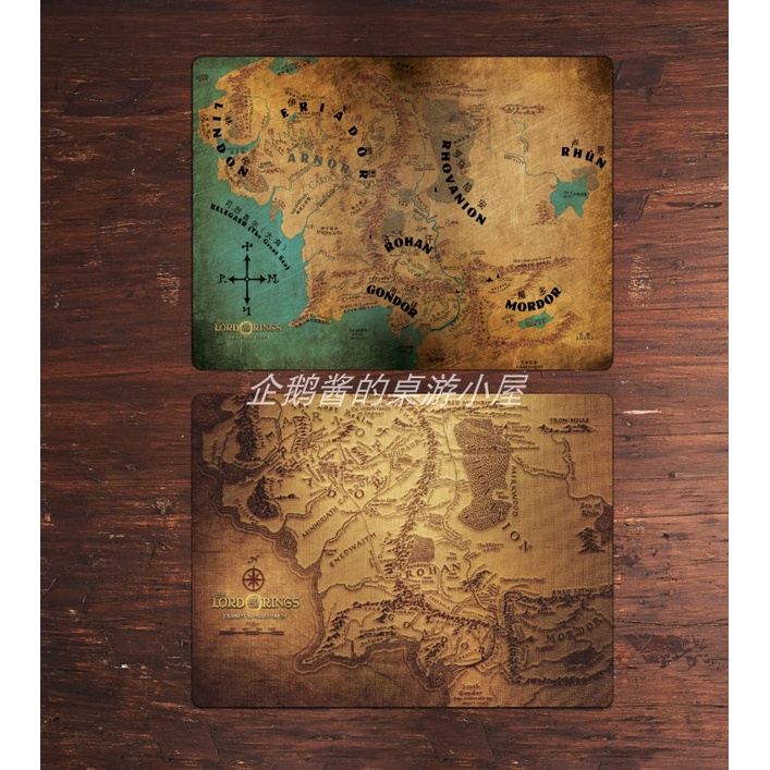 桌遊配件指環王:中土之旅魔戒中洲徵途地圖牌墊過家家面板遊戲墊 | 蝦皮購物