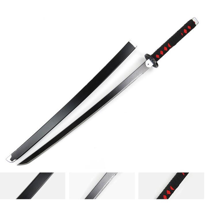 在台 現貨 鬼滅之刃 炭治郎 黑 紅 武士刀 cosplay 刀 道具 cos | 蝦皮購物
