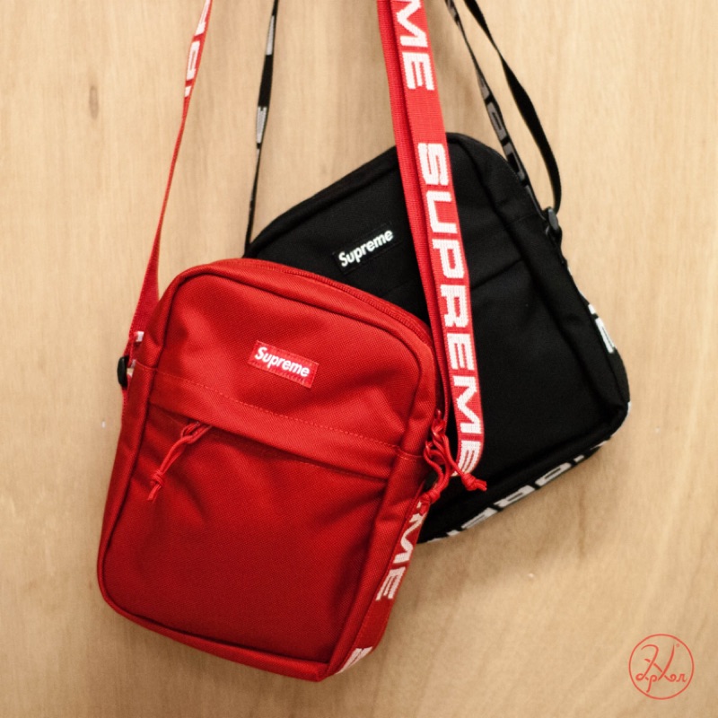 現貨supreme 44th shoulder bag 小包側背包肩背包開季新品18SS 黑紅兩