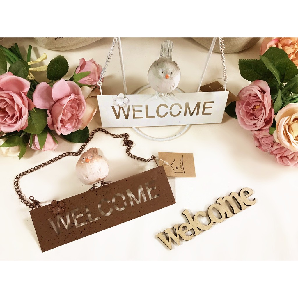 歡迎光臨掛牌 台中出貨&可開發票 門口吊牌 大門吊飾 WELCOME | 蝦皮購物