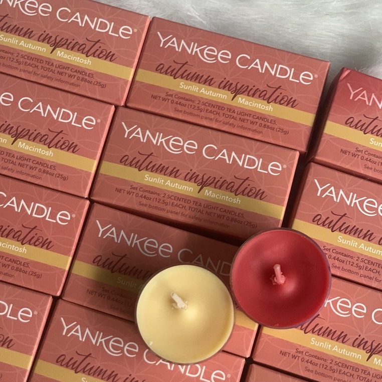 【蠟燭森林】Yankee Candle 迷你燭兩入組 12.5g 香氛蠟燭 茶燭 限定小禮盒 香脂雪松 蘋果 日曬秋天