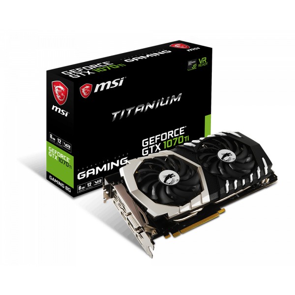 MSI 微星鈦金龍銀龍限量版GeForce GTX 1070Ti Titanium 8G 保固中