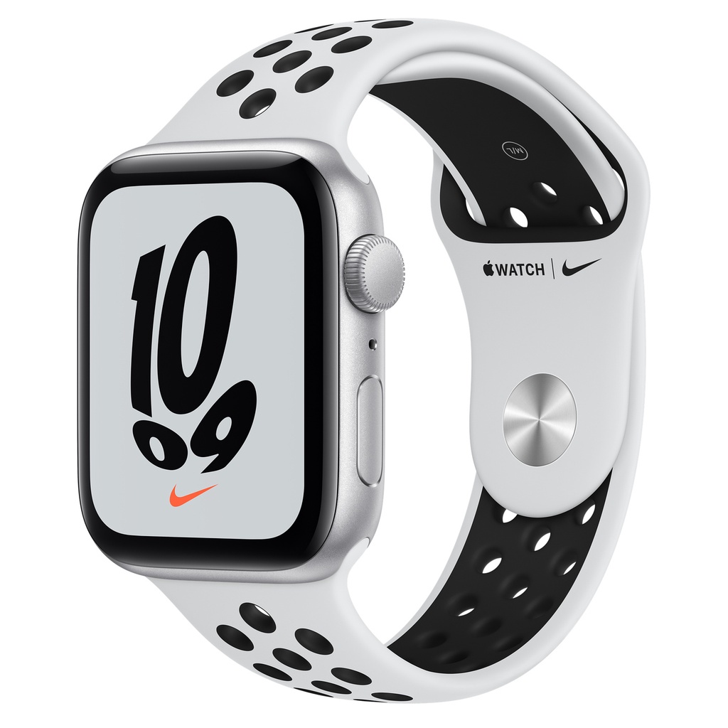 Apple Watch SE Nike+ GPS ，44mm鋁金屬錶殼Pure Platinum 配Nike運動
