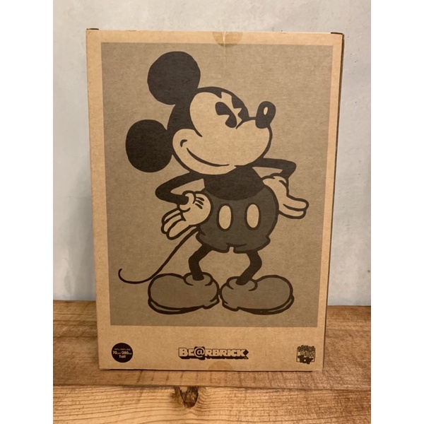 BE@RBRICK MICKEY MOUSE 復古布米奇(VINTAGE B&W Ver.) 100％ & 400 