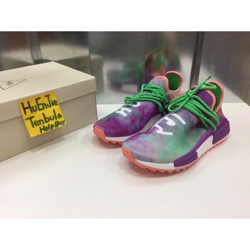 adidas Originals PW HU Holi NMD MC 菲董粉綠AC7034 限量US8 現貨