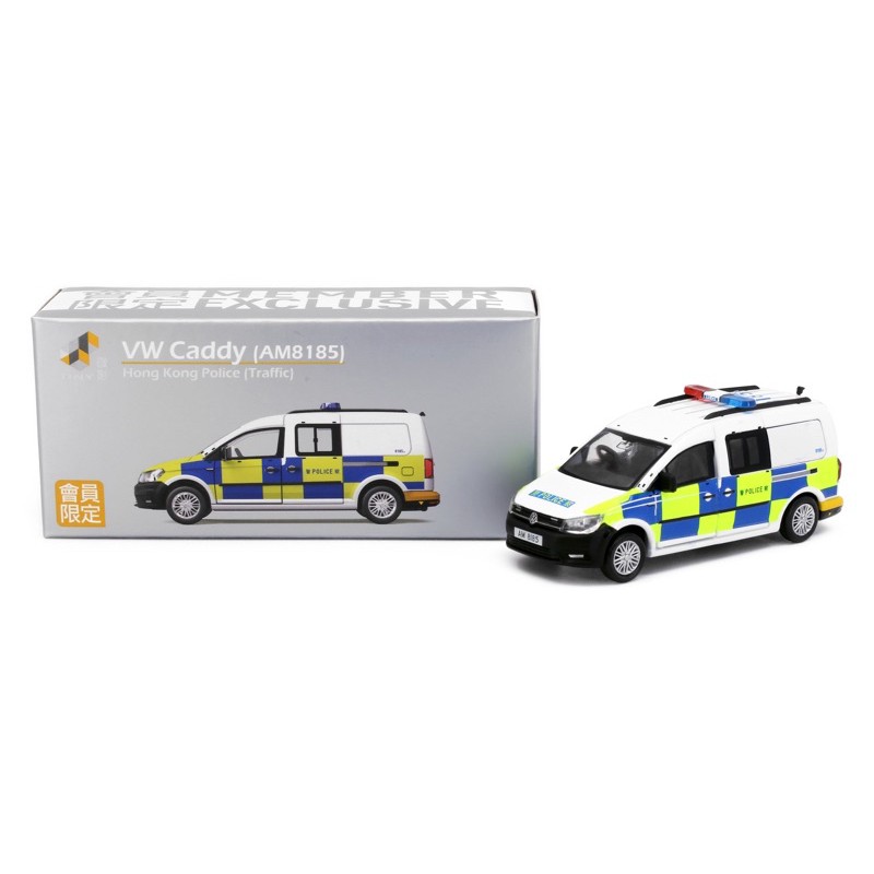 現貨老周微影Tiny #80 特別版福斯VW Caddy 香港警車交通警車合金