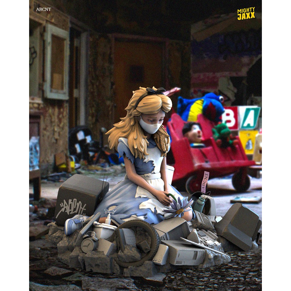 怪玩具]Mighty Jaxx ALICE IN WASTELAND BY ABCNT 愛麗絲垃圾仙境可面