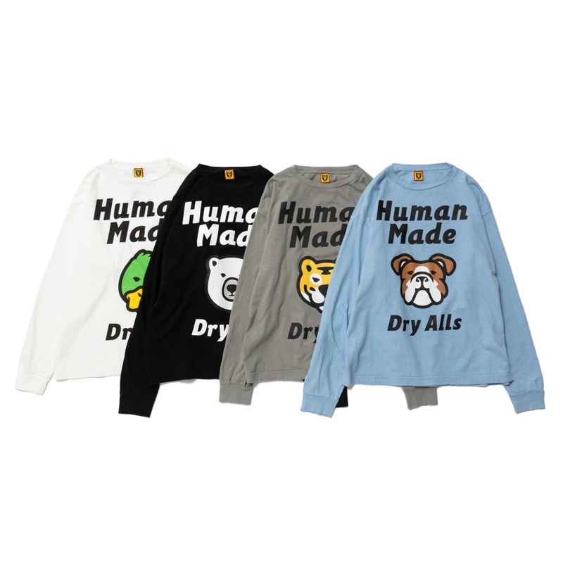 2022SS HUMAN MADE L/S T-SHIRT 動物老虎北極熊現貨| 蝦皮購物