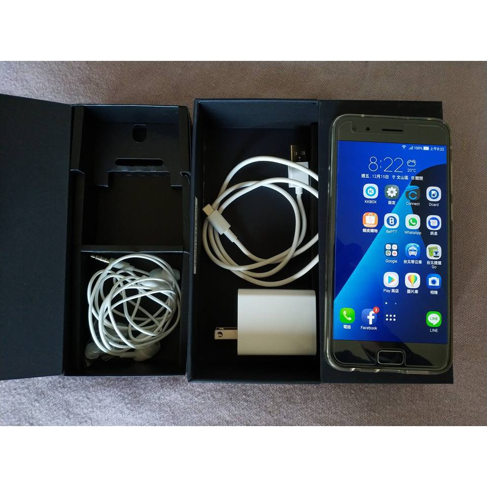 Cofi1453 Custodia A Libro In Similpelle Con Supporto E Slot Carte, Compatibile Con ASUS Zenfone 4 Pro (ZS551KL), Nero