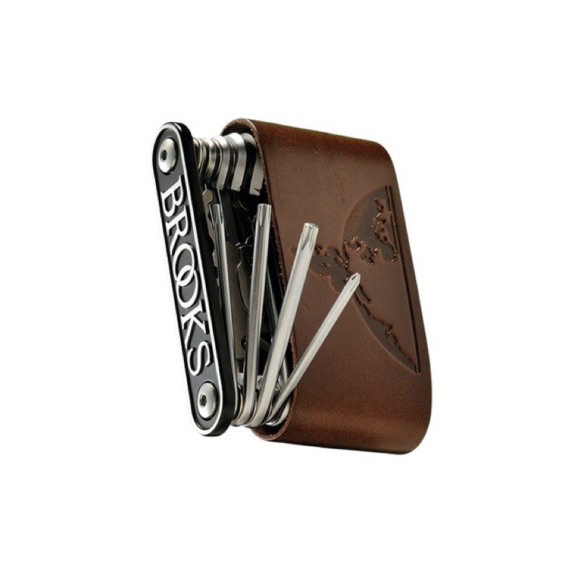 BROOKS England Multitool BMT21 - 21 Werkzeuge - Für Fahrrad & Outdoor - Schwarz
