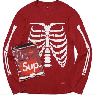 OGC}Supreme HANES BONES THERMAL CREW 骨頭長T 單件一包| 蝦皮購物