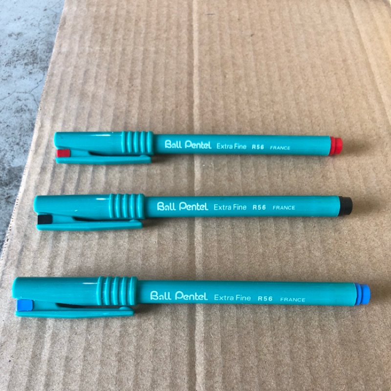 Pentel R56鋼珠筆 紅色 藍色 黑色 | 蝦皮購物