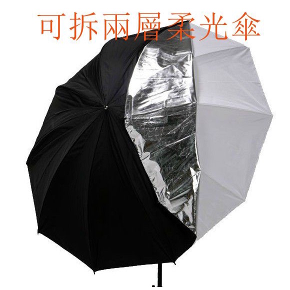 台南現貨 33吋43吋 雙層柔光傘 白色柔光傘 透射傘功能 人像柔光 攝影棚柔光 婚攝送客柔光 | 蝦皮購物