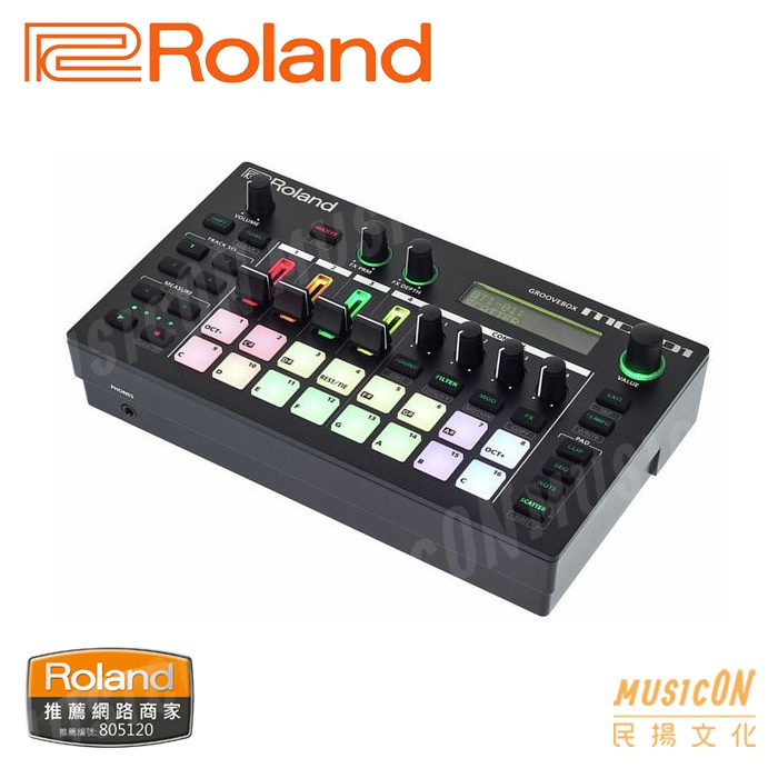 民揚樂器】Roland MC101 四軌Groovebox 合成取樣節奏機DJ機合成器