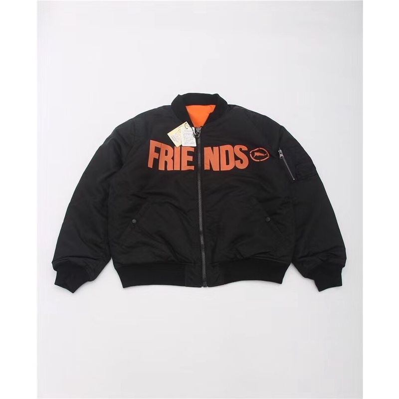 全新限量免運 Vlone x Fragment Design Friends Bomber藤原浩聯名款夾克MA1飛行外套