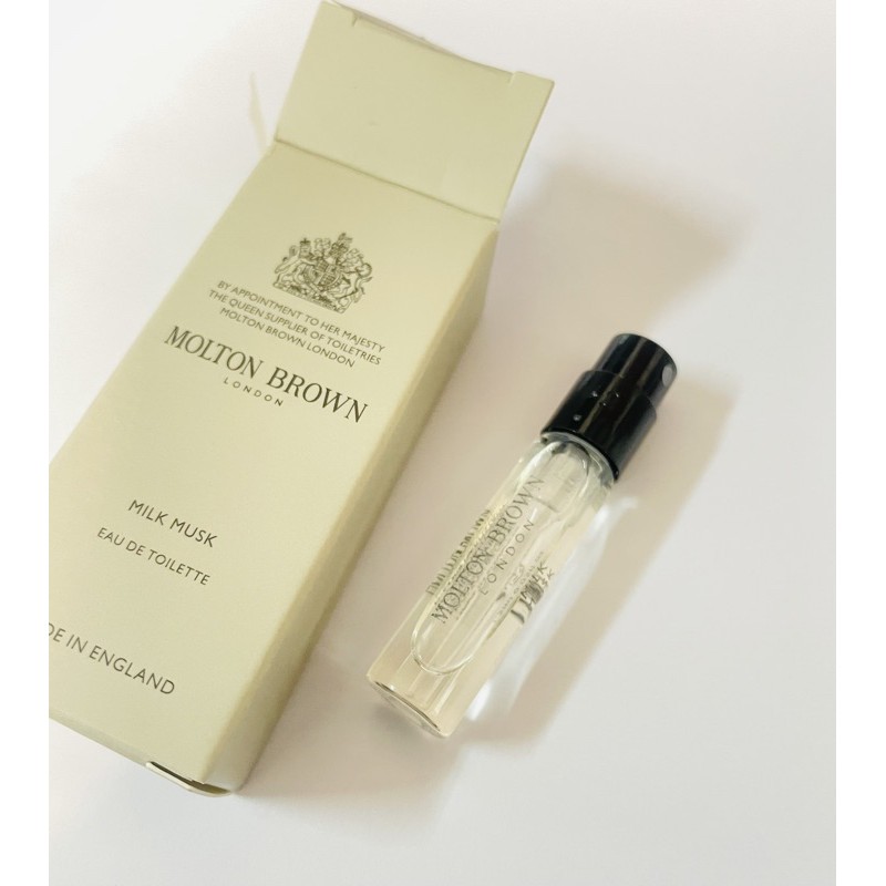 英國皇室御用 MOLTON BROWN 精緻香水系列 MILK MUSK 牛奶麝香 EDT 版 1.5ml 試紙試香代購