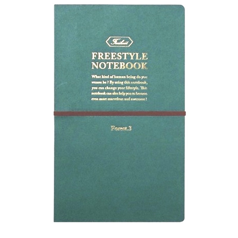 【一日。文房具店】[日本直送]FREESTYLE NOTEBOOK 森林綠｜質感筆記本｜內頁網格5mm | 蝦皮購物