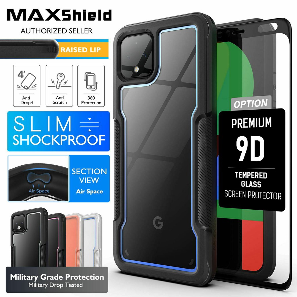 Pixel 4 XL 防摔透明TPU手機殼保護殼後殼素面簡約防壓MAXSHIELD