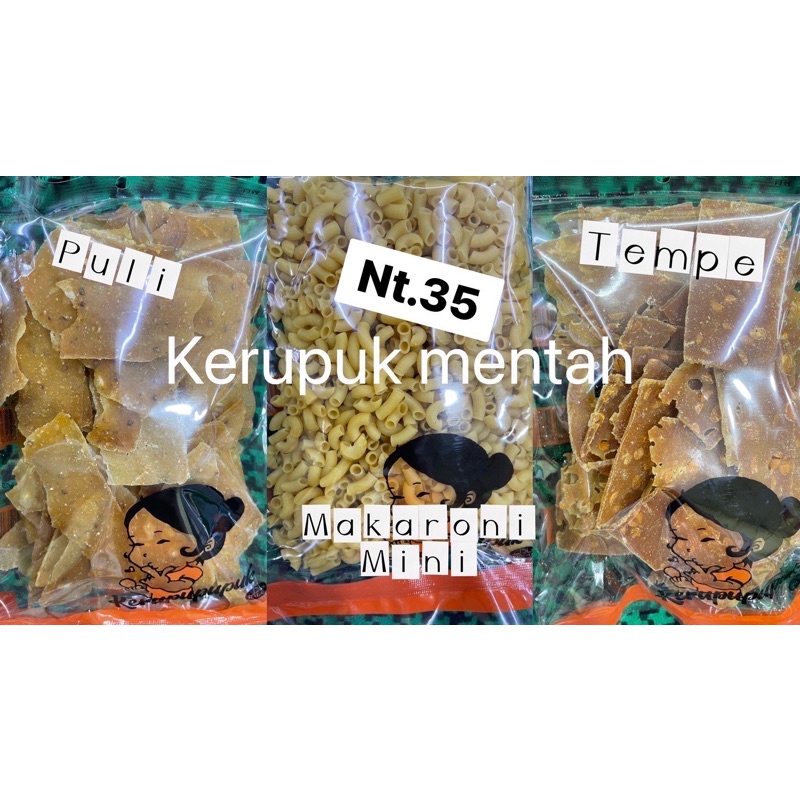 {Toko indo} kerupuk mentah puli makaroni tempe 200g | 蝦皮購物