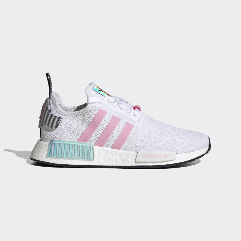 Adidas nmds shop white and pink