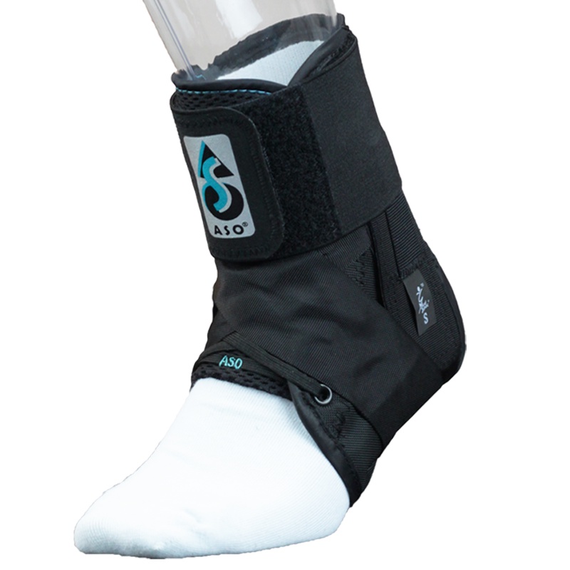 新品 護具專區 美國正品MedSpec ASO Ankle Stabilizer輕便防扭傷綁帶護踝黑白色 PWVS