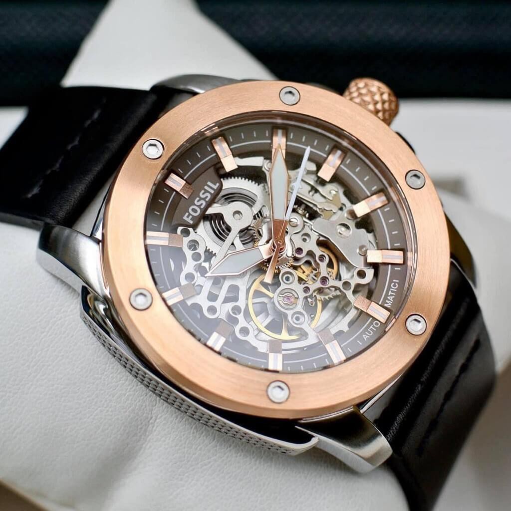 Fossil 粗曠 鏤空機械系列錶 男鋼錶 機械錶 45MM 【Watch On-line Store 】 | 蝦皮購物
