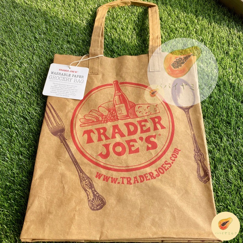 【全館現貨】🛒 Trader Joe's 仿紙袋提袋｜購物袋 紙袋 提袋 環保購物袋｜美國代購｜伴手禮 🎁