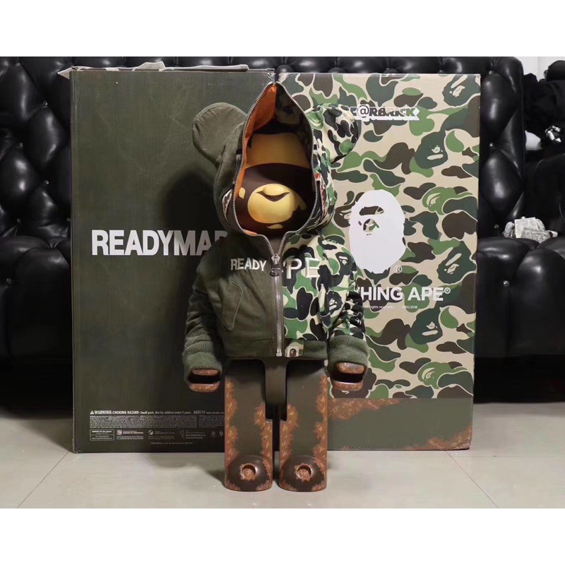 1000%Bearbrick Readymade x A Bathing限量熊 熊王