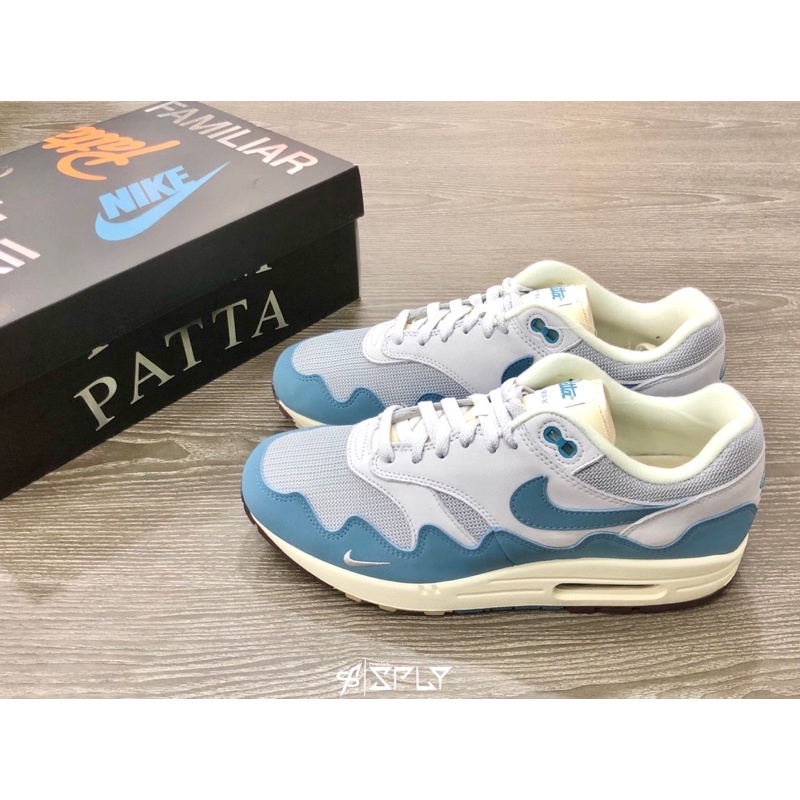 Fashion SPLY】Patta x Nike Air Max 1 Noise Aqua 灰藍DH1348-004