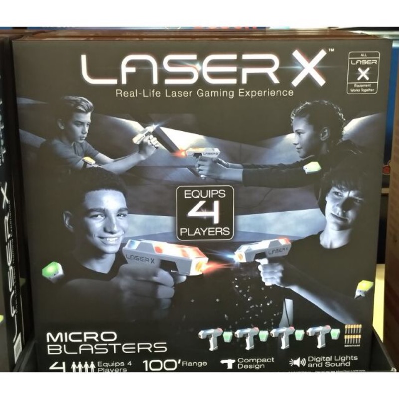 Costco LASER X 雷射槍4人對戰組合 蝦皮購物