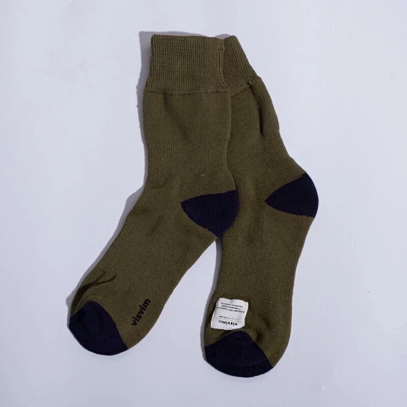 英國公司貨」Visvim Achilles Socks Mid 純棉/三雙1000/35eu-45eu