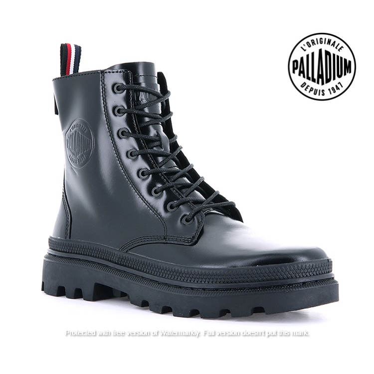 PALLADIUM PALLATROOPER OFF-1經典牛皮法式軍靴 男女共款 77204-010 | 蝦皮購物