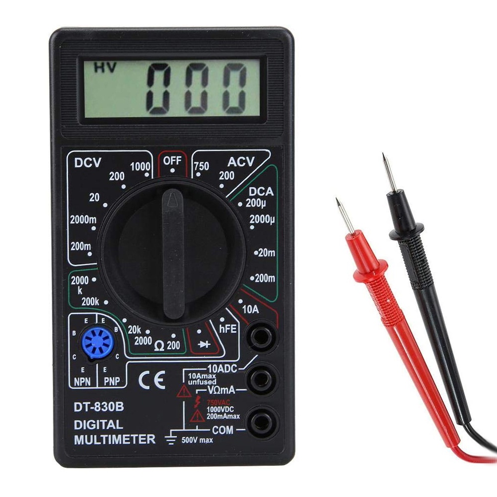 現貨 含稅 三用電錶 數位式 簡易型 DT830B 電流錶 電壓錶 萬能錶 測漏電 | 蝦皮購物