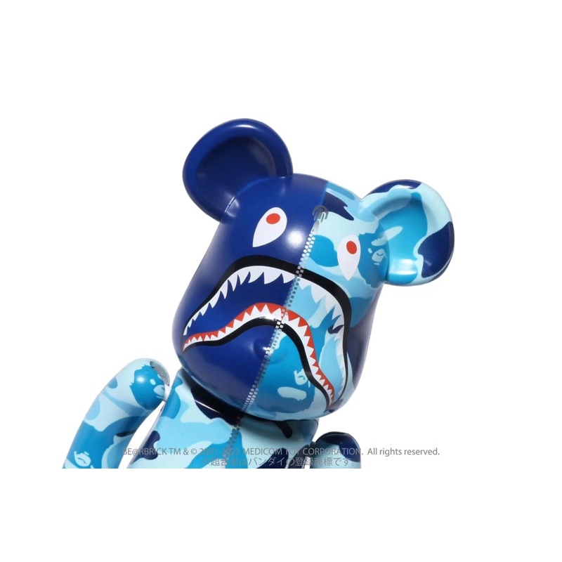 現貨Be@rbrick BAPE® ABC CAMO SHARK PINK / BLUE 200% 超合金粉藍