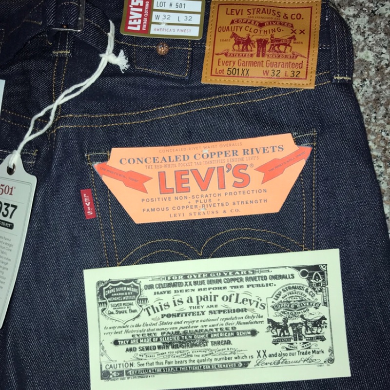 Levis vintage clothing 1937 501 lvc 美製Levi's | 蝦皮購物