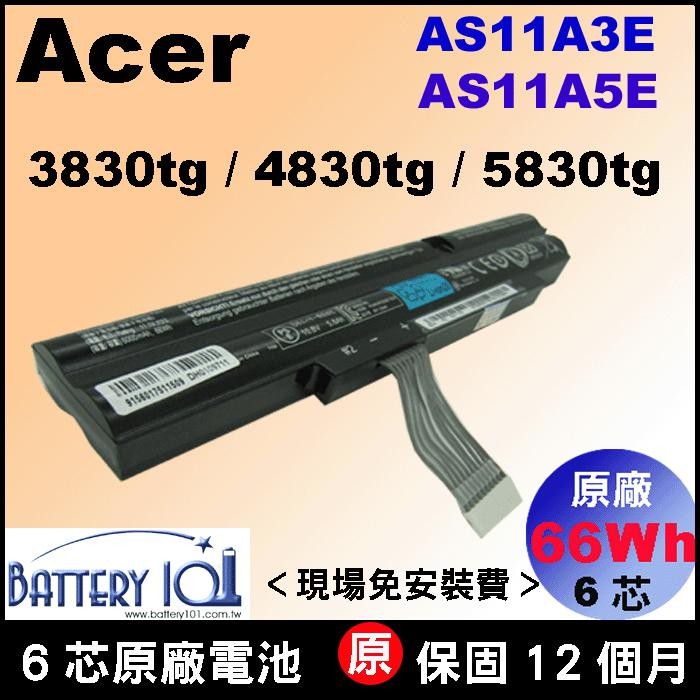 XINbox Batería De 6 Celdas Para Portátil Acer Aspire TimelineX 4400 T 11,1 T 3830TG 4830TG