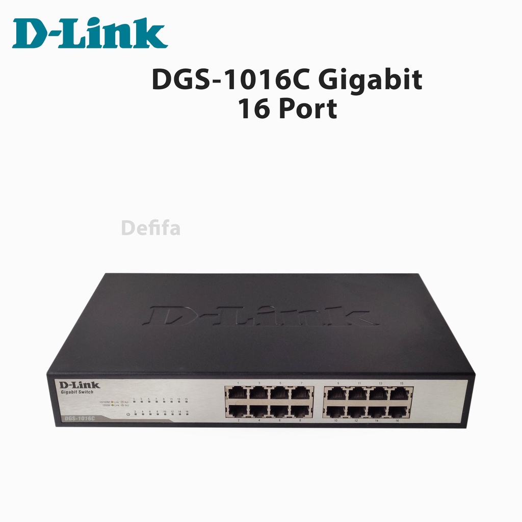 D-Link DGS-1016C 16 端口千兆交換機桌面機架式金屬外殼 | 蝦皮購物
