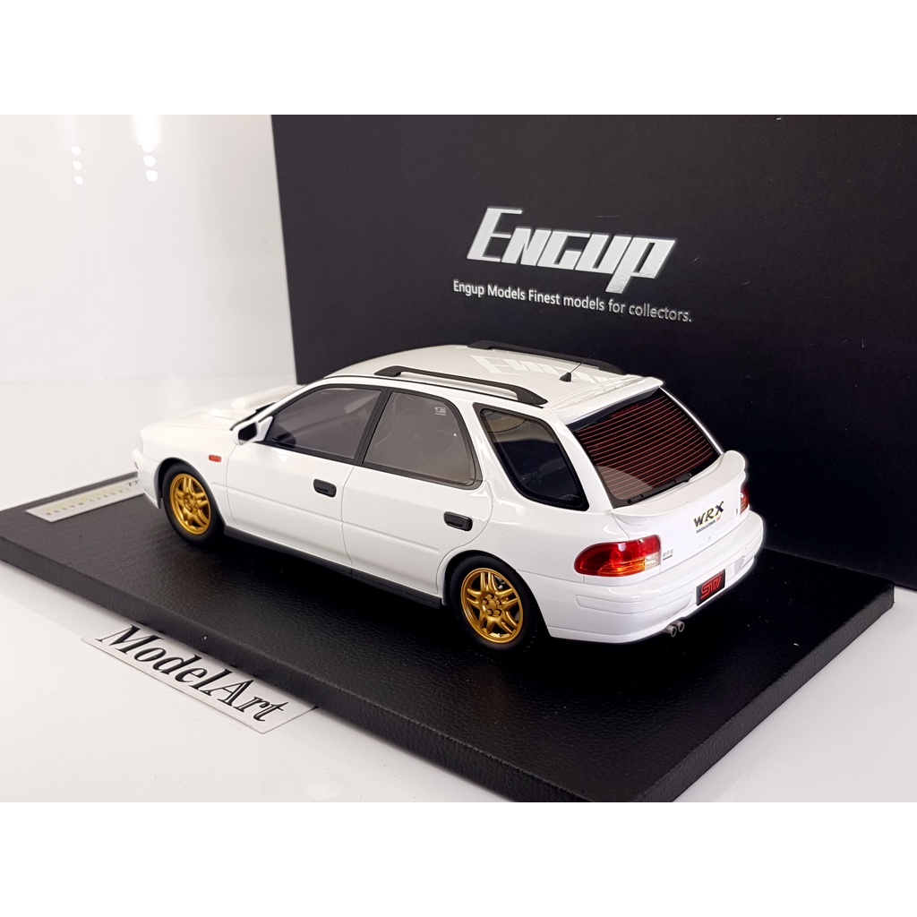 ENGUP 1/18 スバル インプレッサ WRX 見上げる スポーツ ワゴン (GF8) 1994 ホワイト ENGUP 1:18 SUBARU