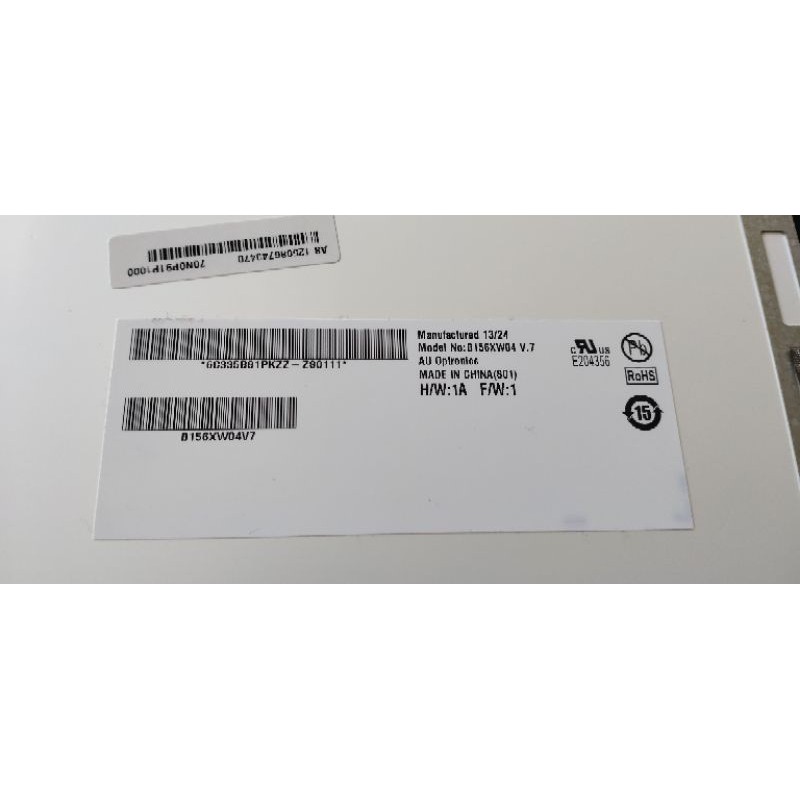 Dalle écran 15.6 Pouces LED B156XW04 V.7 - 1366x768, 30 Broches, Avec Fixations, Neuf