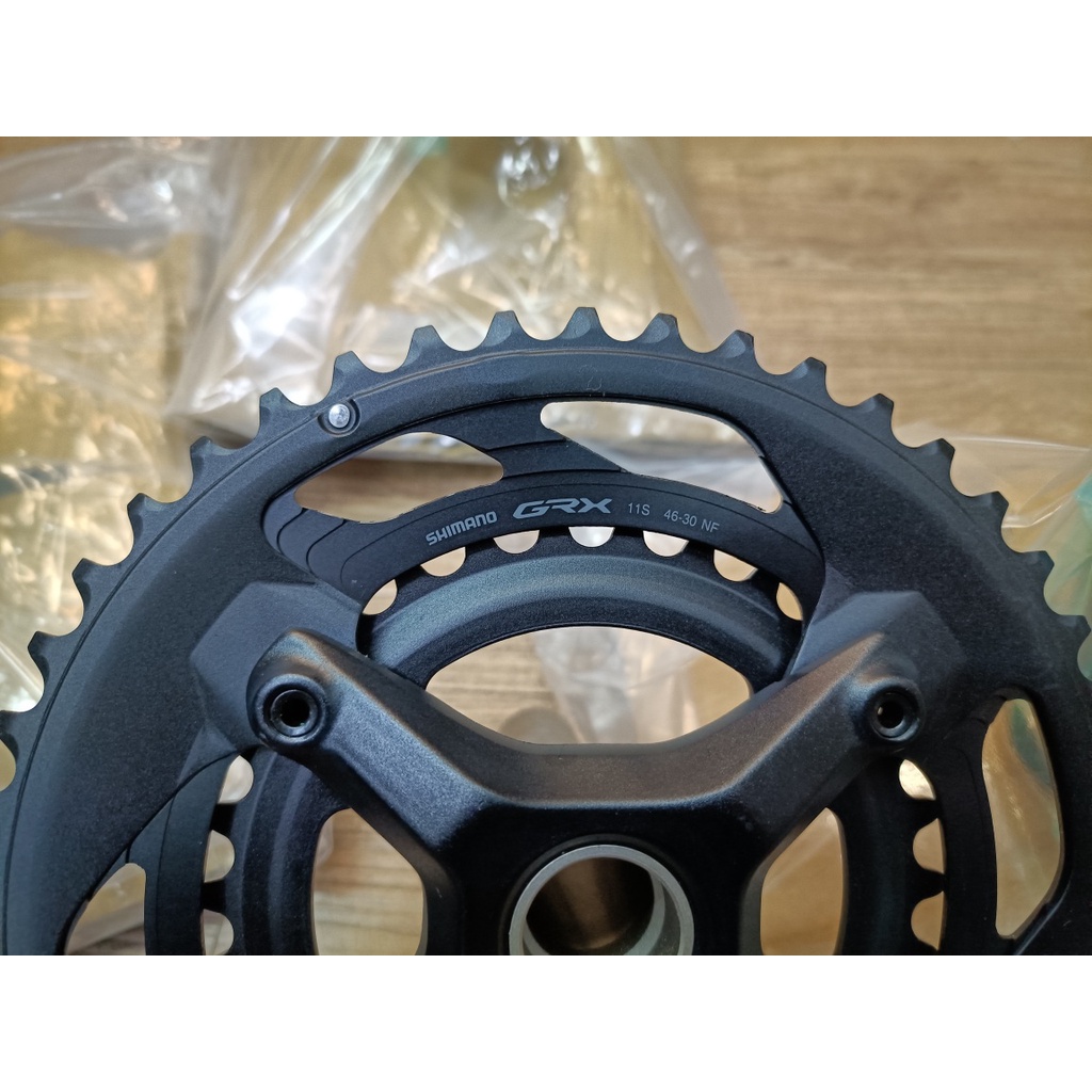 Shimano GRX FC RX600大盤46/30t 腿長165mm.170mm11S散裝-進化單車