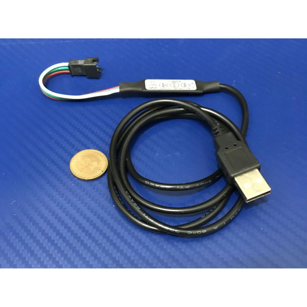 USB接頭SP002E幻彩LED燈條控制器支持WS2812B/WS2811迷你控制器 流水跑馬燈 露營照明【現貨】 | 蝦皮購物