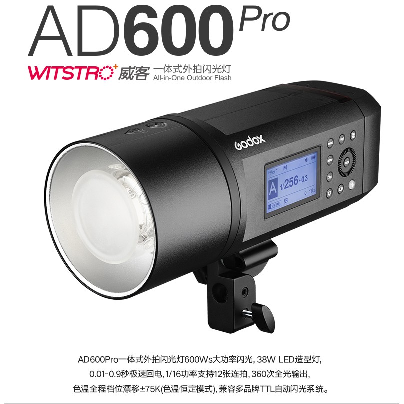 享樂攝影 神牛GODOX AD600 Pro 專業外拍閃光燈 TTL 高速同步 無線引閃 無線控制 精準色溫 | 蝦皮購物